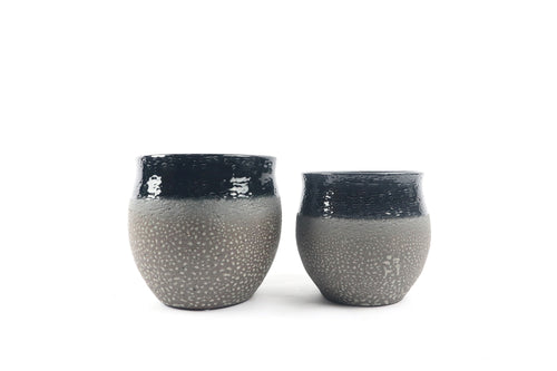 Conservatory Archives Plant Pots, Planter Poseidon. Decorative planter with grey and blue tones.